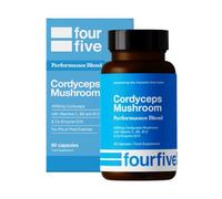 fourfive Cordyceps Mushroom Supplement (4000mg) Performance Blend with CoQ10 and Vitamins C, B6 and B12, Support Physical Performance, Energy & Recovery - 60 Capsules