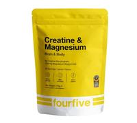 fourfive Creatine & Magnesium Powder (Creatine Monohydrate) Easy Dissolve & Vegan with Lemon Flavour, Strength Power & Recovery - 270g Pouch (30 Servings)