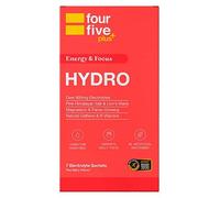 fourfive Hydration Sachets (Energy & Focus) - Hydro Electrolytes Powder with Natural Caffeine & Lion's Mane, Boost Daily Stamina - Red Berry, 7 Sachets