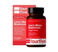 fourfive Lions Mane Mushroom Supplement (4000mg) Energy & Focus Blend, Support Brain Function, Focus & Energy - 60 Capsules