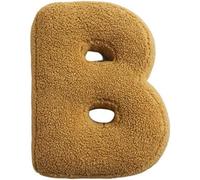 Fouriding Plush Letter Pillows English Alphabet Cute Throw Pillows Room Couch Decorative Cushion for Kids Room Sofa Bed Floor Car Decorative (B)