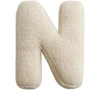 Fouriding Plush Letter Pillows English Alphabet Cute Throw Pillows Room Couch Decorative Cushion for Kids Room Sofa Bed Floor Car Decorative (N)