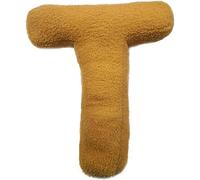 Fouriding Plush Letter Pillows English Alphabet Cute Throw Pillows Room Couch Decorative Cushion for Kids Room Sofa Bed Floor Car Decorative (T)