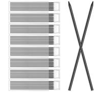 Fourindo 48Pcs Carpenter Pencil Refills, 2.8mm Solid Lead for Tracer/Pica Deep Hole Marker, Woodworking Construction Waterproof Pencil Lead Replacements (Black)