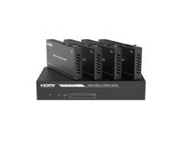 FOURKAY 1x4 HDMI Splitter over CAT6 4K60 150m, HDBT, Audio Extraction, IR