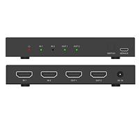 FOURKAY 2x2 HDMI Splitter 8K60 EDID, HDR, Dolby Vision, HDMI 2.1, HDCP 2.3