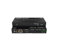 FOURKAY 4K 60Hz HDMI over Ethernet Extender with ARC transmission from TV to amplifier at TX. 70m Range. Bi-directional Infra-Red and RS232 support. Power over CAT5e/6/7 cable.