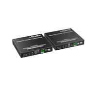 FOURKAY 4K60Hz HDMI over TCP/IP Extender with ARC. Supports one TX to Multiple RX on a single network. Compatible with SkyQ but not SkyHD (1080i not supported). 120m Distribution Range.