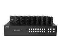 FOURKAY 8x8 HDMI over CAT6 Matrix 4K60 150m, HDBT, Audio Extraction, Scaler