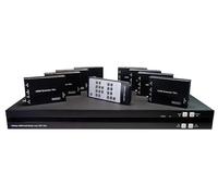 FOURKAY 8x8 HDMI over CAT6 Matrix 4K60 70m, Mirrored Outputs, EDID, PoC, IR | Incl 8 Receivers, RX Powered over CAT6, IoS and Android App, RS232 and IP Interfaces, Automation Drivers, MX4K88E-70DS