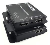 FOURKAY HDMI over CAT5e/6/7 splitter extender. 1080p up to 70m. Loop out splitter on TX. Power over Cable (PoC)