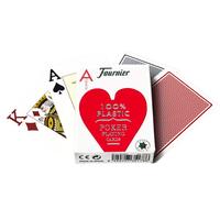Fournier 2800 100% Plastic Casino Poker Playing Cards Jumbo Index Red