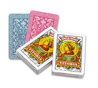 FOURNIER -Nº12-40 Spanish Deck of 40 Cellophane Cards, Blue/Red, One Size (20985)