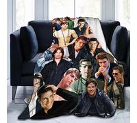 Foursssve Blanket Tom Cruise Soft and Comfortable Wool Fleece Throw Blankets for Sofa Office car Camping Yoga Travel Home Decoration Cozy Plush Beach Blanket Gift