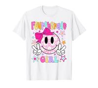 Fourth 4th Grade Girl Smile Face Back to School First Day T-Shirt