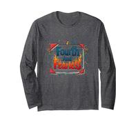 Fourth and Fearless: Inspiring School Kids Notebook Art Long Sleeve T-Shirt, Adult Unisex, Dark Heather Grey, L