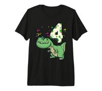 Fourth Birthday Dinosaur Children's Dinosaur Premium T-Shirt