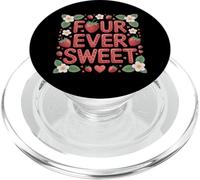 Fourth Birthday Strawberry Lover Four Ever Sweet PopSockets PopGrip for MagSafe