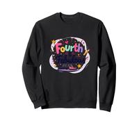Fourth & Fabulous: Celebrate School Milestone Sweatshirt, Adult Unisex, Black, M