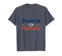 Fourth & Fearless: Empowering Kids' Birthday Celebration T-Shirt, Men, Heather Blue, 6XL