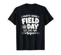 Fourth Grade Field Play Day Students Teachers Kids Groovy T-Shirt