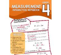 Fourth Grade Measurement Math Interactive Notebook