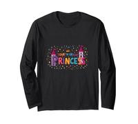 Fourth Grade Princess: Magical Math Royalty Long Sleeve T-Shirt, Adult Unisex, Black, L