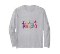 Fourth Grade Princess: Magical Math Royalty Long Sleeve T-Shirt, Adult Unisex, Heather Grey, XXL