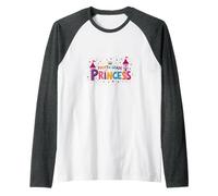 Fourth Grade Princess: Magical Math Royalty Raglan Baseball Tee, Men, Dark Heather/White, M
