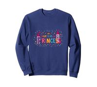 Fourth Grade Princess: Magical Math Royalty Sweatshirt, Adult Unisex, Navy, S