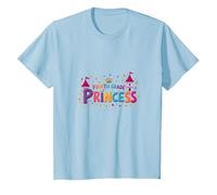 Fourth Grade Princess: Magical Math Royalty T-Shirt, Kids, Baby Blue, 12 Years