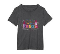 Fourth Grade Princess: Magical Math Royalty T-Shirt, Women's Plus, Dark Heather Grey, 6X
