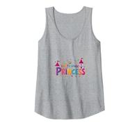 Fourth Grade Princess: Magical Math Royalty Tank Top, Women, Heather Grey, XL