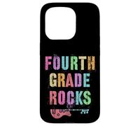 FOURTH GRADE ROCKS Teacher Rockstar Team 4th Grader Vibes Case for iPhone 15 Pro