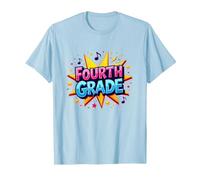 Fourth Grade Rockstar: Celebrate School Milestone T-Shirt, Men, Baby Blue, XXL