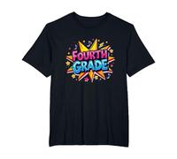 Fourth Grade Rockstar: Celebrate School Milestone T-Shirt, Men's Big and Tall, Black, 6X Tall