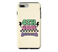 Fourth Grade Social Club Retro 4th Teacher Student Design Case for iPhone 7 Plus/8 Plus