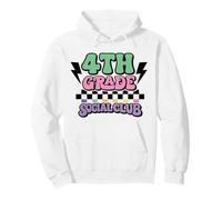 Fourth Grade Social Club Retro 4th Teacher Student Design Pullover Hoodie