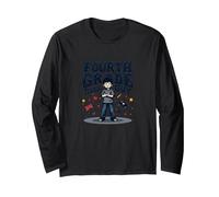Fourth Grade Tough Guy: Cool Kid School Pride Long Sleeve T-Shirt, Adult Unisex, Black, S