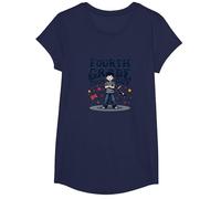 Fourth Grade Tough Guy: Cool Kid School Pride T-Shirt, Girls, Navy, Medium