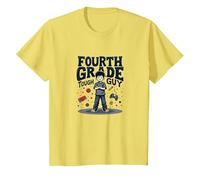 Fourth Grade Tough Guy: Cool Kid School Pride T-Shirt, Kids, Lemon, 6 Years