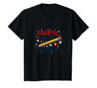 Fourth Grade Troublemaker: Playful School Humor T-Shirt, Kids, Black, 6 Years