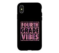 Fourth Grade Vibes Matching Elementary School Class Case for iPhone X/XS