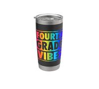 Fourth Grade Vibes Matching Elementary School Class Stainless Steel Insulated Tumbler