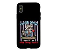 Fourth Grade Where The Wild Things Learn Raccoon Student Case for iPhone X/XS