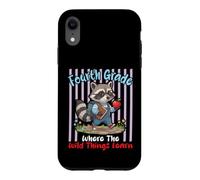 Fourth Grade Where The Wild Things Learn Raccoon Student Case for iPhone XR