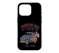 Fourth of July Crew Vintage American Truck Case for iPhone 16 Pro
