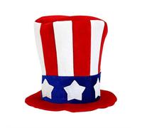 Fourth of July party Uncle Sam red white and blue velvet topper for parades, costume events, holiday line ups