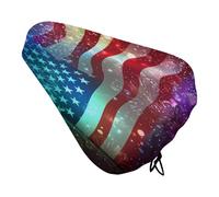 Fourth of July US Independence Day Waterproof Bikeseat Cover for Rain Outdoor Bike Seats Cushion Covers with Elastic