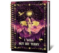 Fourth-Wiings Gift Dragon Notebook - 4th Wing Bookish Merch Fantasy Dragon Spiral Notebooks Holiday Birthday Gifts for Book Lover Reader Rider Fans Office Supplies School Stationery